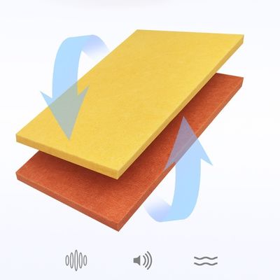 Pannello di assorbimento del suono in fibra di poliestere da 12 mm Pannello acustico per hotel Stile di design moderno
