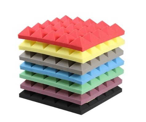 Pannelli acustici per isolamento acustico degli uffici ad alta densità e a forma di piramide 3D