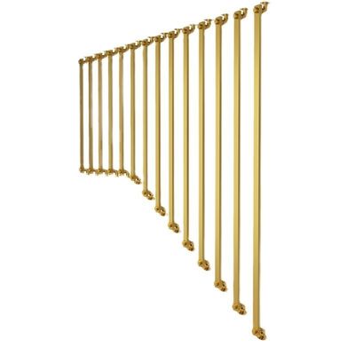 Pareti in alluminio per appartamenti moderni per scalinate a balustrade in ferro battuto