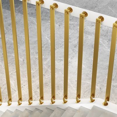 Pareti in alluminio per appartamenti moderni per scalinate a balustrade in ferro battuto