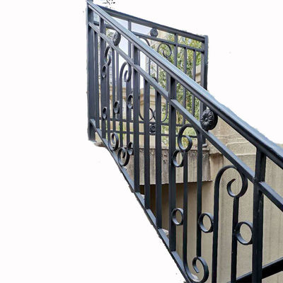 Moderno appartamento muro montato scalinata di ferro battuto ringhiera porta maniglia barra per il design di casa