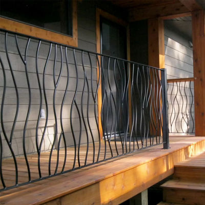 Moderno appartamento muro montato scalinata di ferro battuto ringhiera porta maniglia barra per il design di casa