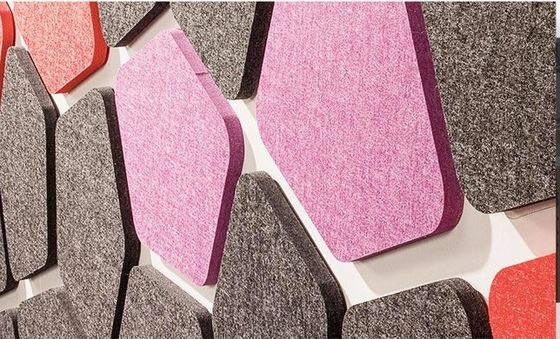Pannello acustico insonorizzato in poliestere a 100% di fibra di feltro per la personalizzazione di palestre