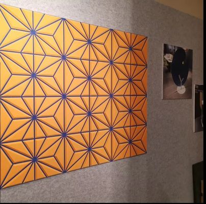Pannello acustico insonorizzato in poliestere a 100% di fibra di feltro per la personalizzazione di palestre