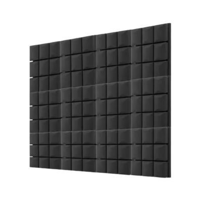 Pannello di schiuma acustica a riduzione del rumore nero per isolamento acustico di design moderno cotone