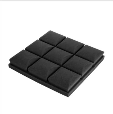 Pannello di schiuma acustica a riduzione del rumore nero per isolamento acustico di design moderno cotone