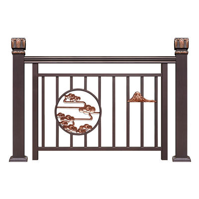 Balustrade interna manubrio di ferro battuto Design di ringhiera di scale per appartamento montato sulla parete