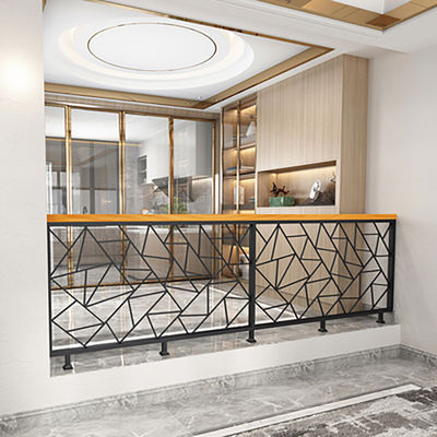 Barricata di scala in alluminio montata a parete con maniglie di balaustra di design personalizzato