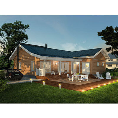 Contenitore piatto prefabbricato amplibile Villa moderna con design contemporaneo
