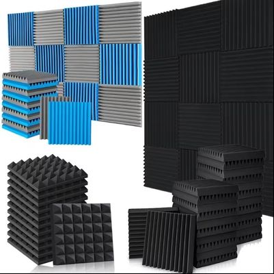 Moderni pannelli di schiuma acustica a scanalatura triangolare ad alta densità per isolamento acustico