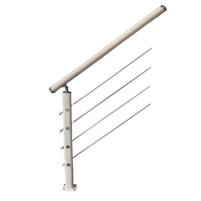 Appartamento moderno in acciaio inossidabile handrail di alluminio scalinata ringhiera per esterno esterno