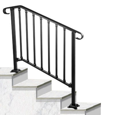 Elegante scalinata interna corrimano di ferro balustrade di pavimento balustrade balcone ringhiera in acciaio