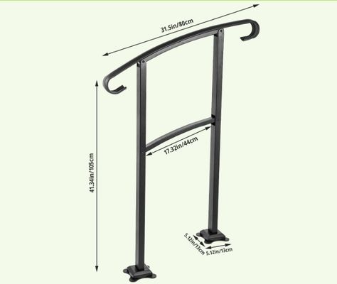 Popular Indoor Steel Stair Fence Handle for Modern Apartment Balcony Balustrade