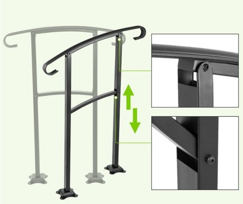 Popular Indoor Steel Stair Fence Handle for Modern Apartment Balcony Balustrade
