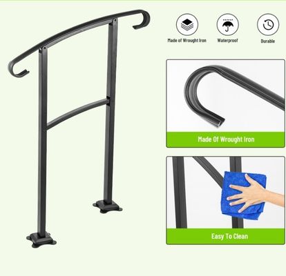 Popular Indoor Steel Stair Fence Handle for Modern Apartment Balcony Balustrade