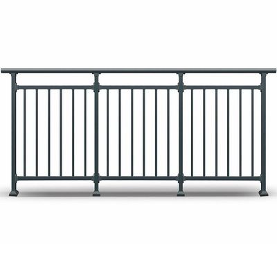 Barricata di scala in acciaio inossidabile di design moderno per il montaggio a parete nel balcone dell' appartamento