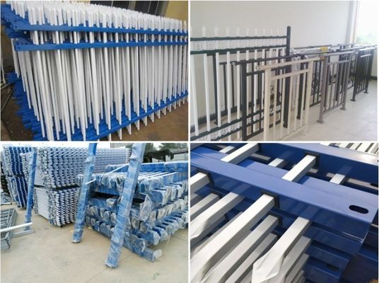 Maniglia di scala in ferro contemporanea per le scale del cortile negli appartamenti moderni
