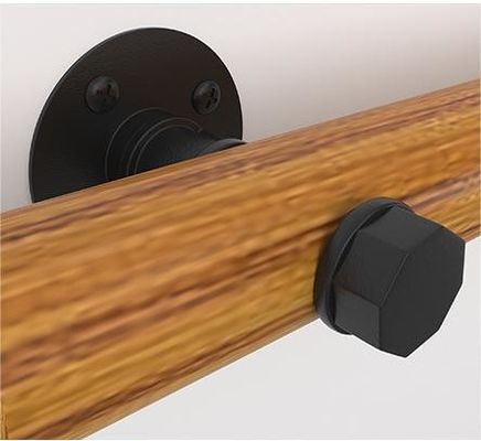 Design moderno contro il muro soffitto interno ringhiere per anziani scale di legno maniglie