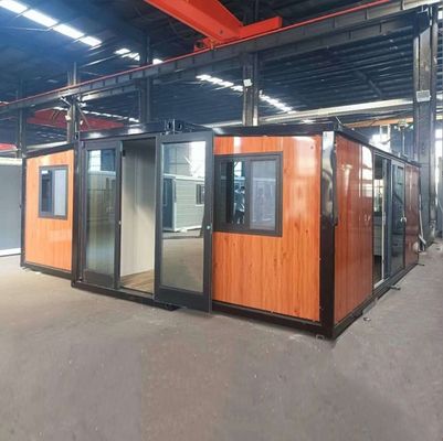 Casa di contenitori pieghevole espandibile da 20 piedi a 40 piedi in acciaio