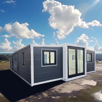 Casa di contenitori pieghevole espandibile da 20 piedi a 40 piedi in acciaio