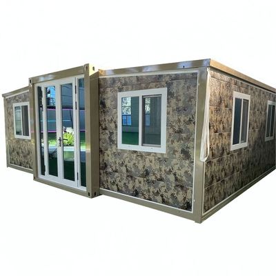 Casa in container in stile cinese, impermeabile da 40 piedi, con struttura in acciaio.