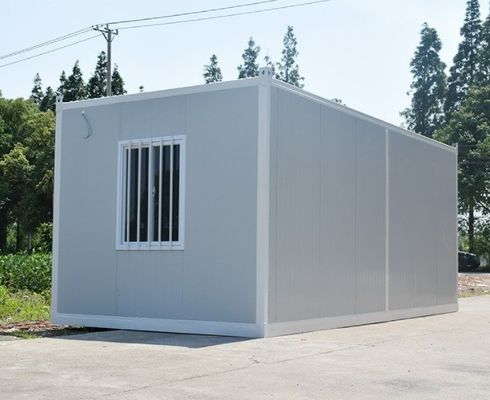 Unità pieghevoli Edificio di uffici portatili con case di contenitori piatte pieghevoli
