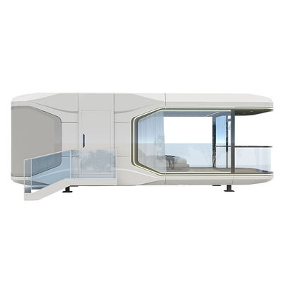Case prefabbricate portatili per hotel Moderno telaio in acciaio Capsula spaziale Hotel vacanza