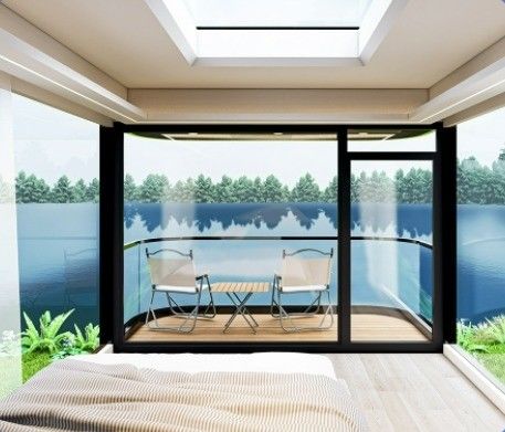 App Control Hotel Space Capsule House con tuta di prestazioni termiche e sistema elettrico