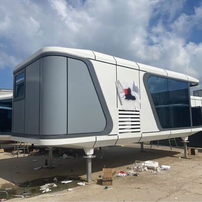 Casa capsula spaziale modulare per hotel e villa di lusso stile di progettazione prefabbricato postmoderno