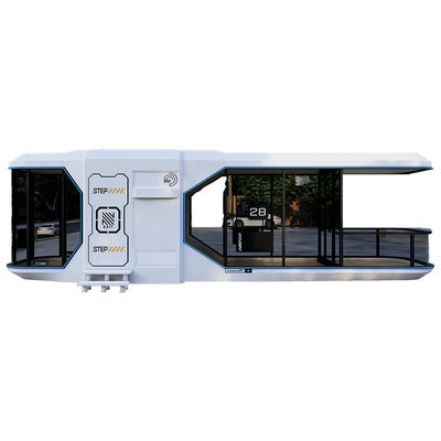 Casa prefabbricata con stile postmoderno