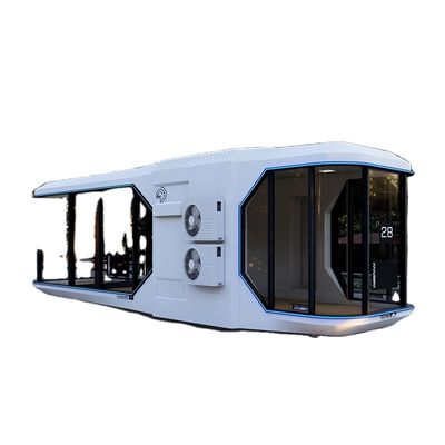 Cabina prefabbricata solare mobile in stile design postmoderno per un'esperienza di campeggio di lusso