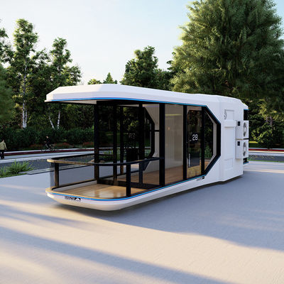 Cabina prefabbricata solare mobile in stile design postmoderno per un'esperienza di campeggio di lusso