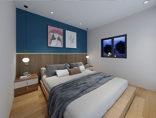 Cabina prefabbricata solare mobile in stile design postmoderno per un'esperienza di campeggio di lusso