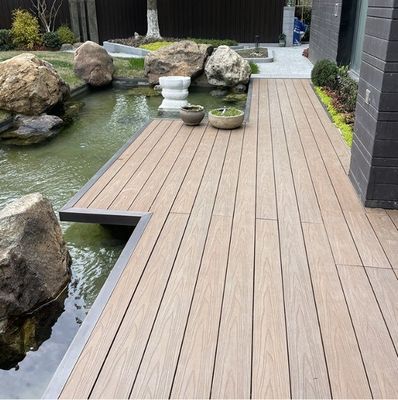 150*25mm WPC Decking FIRST-CLASS Grade Hardwood Composite Flooring per terrazze esterne