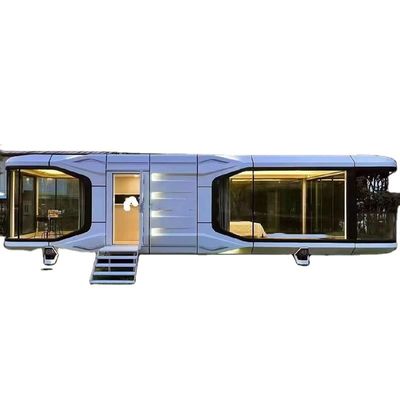 Casa Capsula di lusso in lega di alluminio prefabbricata con controllo vocale