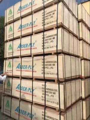 Legno compensato impermeabile marino 3mm-21mm laminato a melamina per decorazioni alberghiere