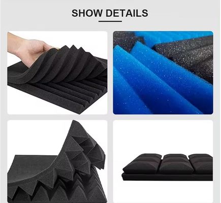 Pannelli di schiuma acustica a colori personalizzati pannelli murari isolanti acustici per la decorazione domestica