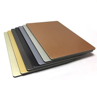 Pannello composito di lega di alluminio ignifugo 3 mm 4 mm 5 mm esterno foglio ACP PE/PVDF usato